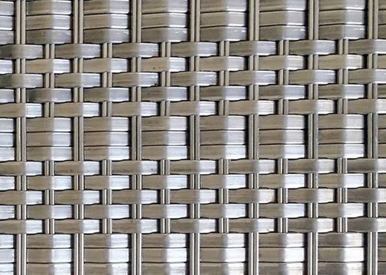 Fio tecido arquitetónico Mesh Panels do metal de SS316 Deco diâmetro da urdidura de 1,5 x de 2mm