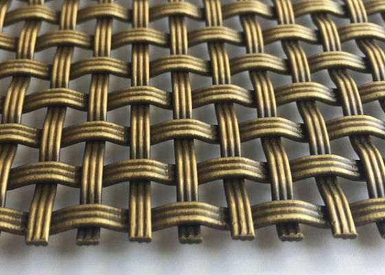 o metal decorativo Mesh Screen Wire Grille Antique do ODM de 3.2mm chapeou