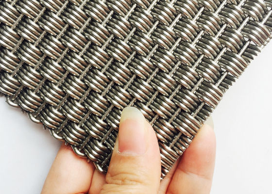 Cor natural tecida decorativa de Mesh Panels AISI 316L do fio das separações