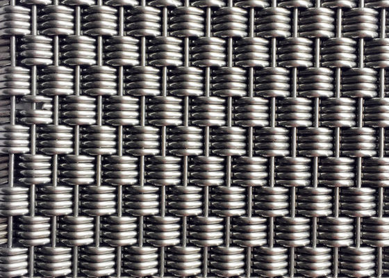 Cor natural tecida decorativa de Mesh Panels AISI 316L do fio das separações