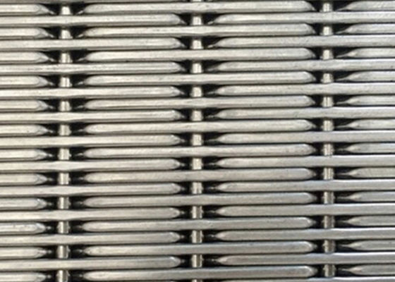 Passo tecido de aço inoxidável da urdidura do diâmetro 17.5mm de Mesh Panels 2mm do fio do SUS 304