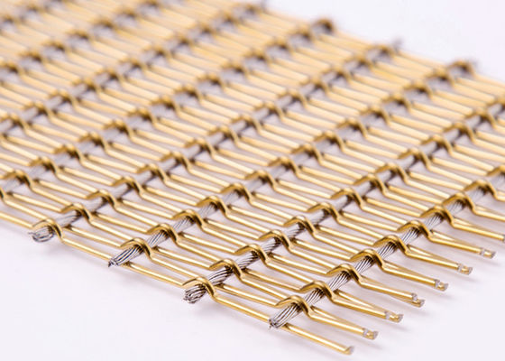 O vidro da decoração laminou o GV de Mesh Fabric 4.5mm do metal flexível para o elevador Salão