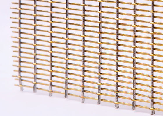 O vidro da decoração laminou o GV de Mesh Fabric 4.5mm do metal flexível para o elevador Salão