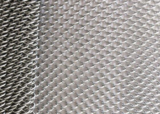 Chaminé de aço inoxidável Mesh Curtain Aluminum Oxidation da separação 304