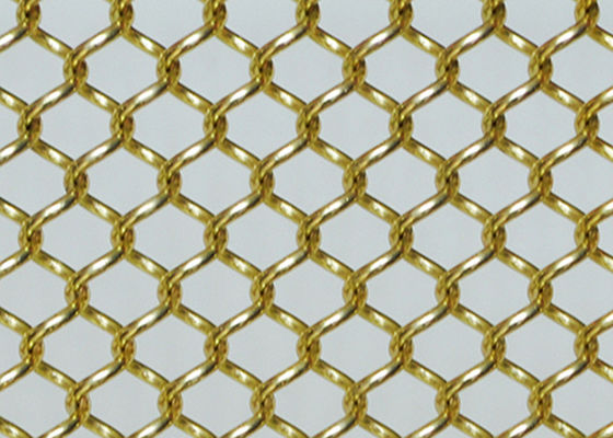 Fio anodizado Mesh Curtains Partition Walls da cortina da bobina do metal da oxidação 10ft
