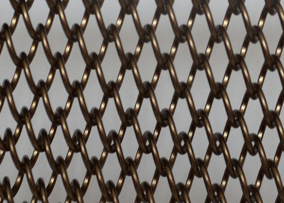 Espaço de ShuoLong que divide o metal Mesh Curtain Panels Antique Bronze 8.4mm