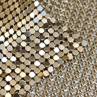 Metal metálico de alumínio Mesh Fabric For Clothing de Oilproof das lantejoulas do revestimento do GV