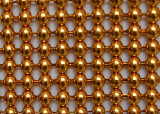 Pano metálico PVD Mesh Fabric de alumínio da lantejoula da fachada 2mm da decoração
