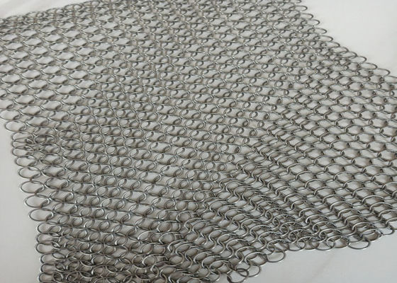 Salões de aço inoxidável de Ring Mesh Plain Woven For Exhibition do metal de SS316 HDG PVD