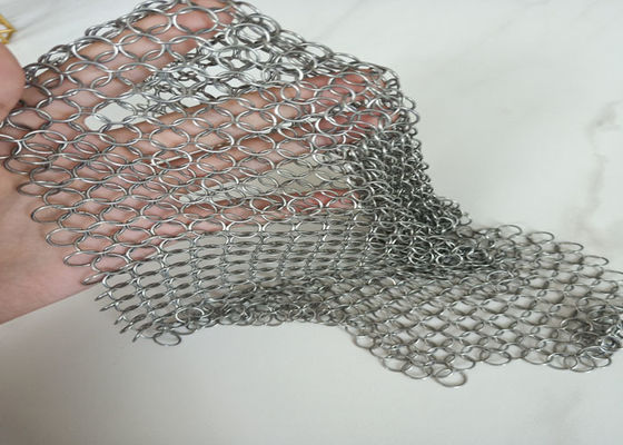 Salões de aço inoxidável de Ring Mesh Plain Woven For Exhibition do metal de SS316 HDG PVD