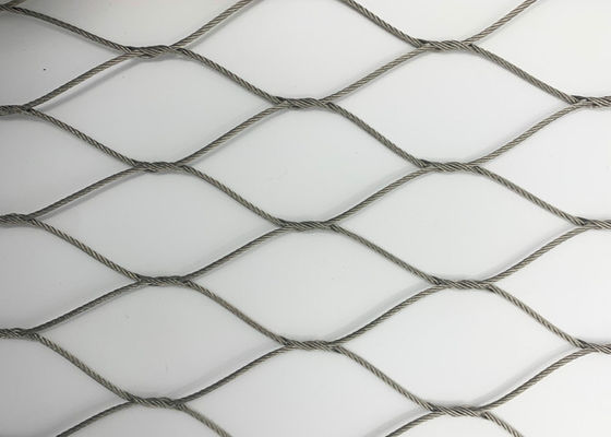Mão de aço inoxidável da corda da virola - diâmetro tecido 50m de Mesh Natural Colour 3.2mm