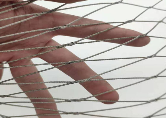 Mão de aço inoxidável da corda da virola - diâmetro tecido 50m de Mesh Natural Colour 3.2mm