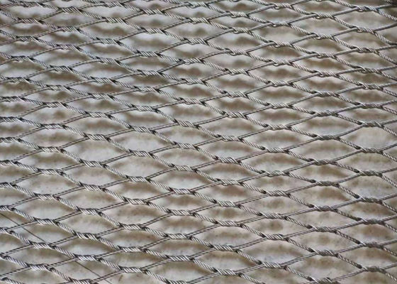 tela flexível antiferrugem da rede de arame 1.6mm Dia Braided Wire Mesh Bird de 50x50mm