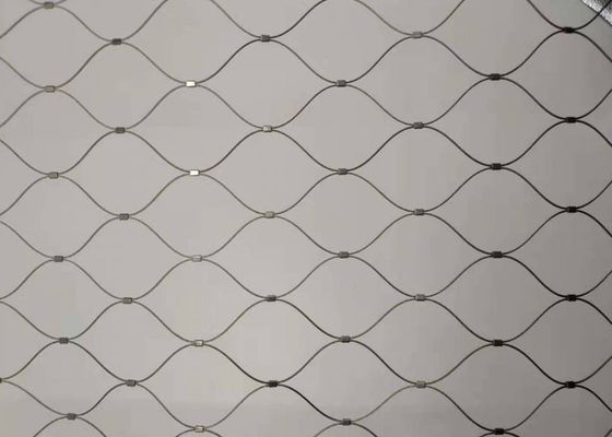 mão de 7x7 Antifire - Mesh Steel Rope Fence tecido 60x60mm para trilhos da escada
