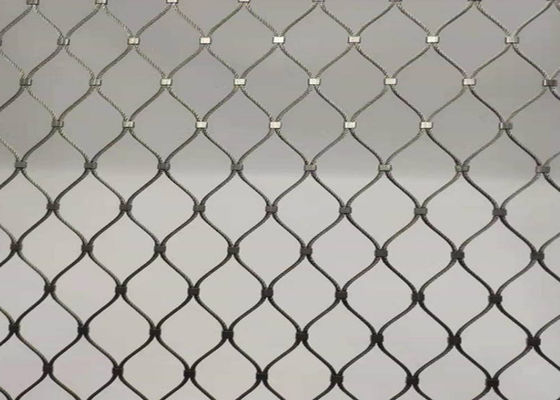 OEM antiusura de 8m Diamond Woven Wire Mesh com curvatura da fita