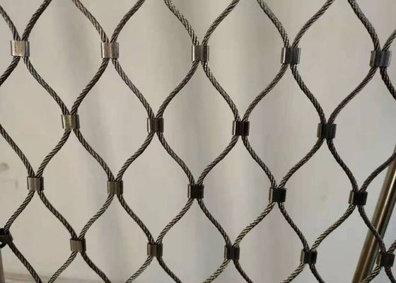 OEM antiusura de 8m Diamond Woven Wire Mesh com curvatura da fita