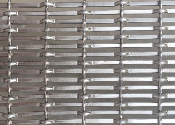 divisores arquitetónicos de aço inoxidável grossos de 3mm Mesh Woven Wire Screen Space