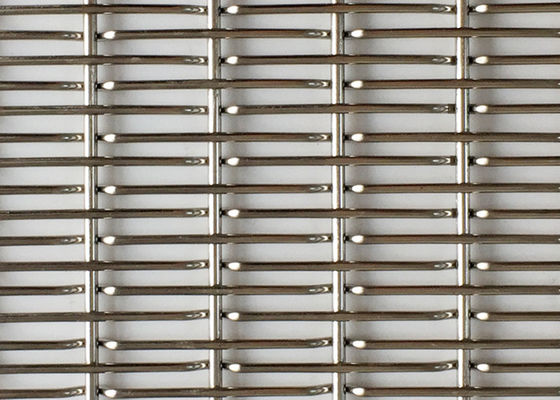 Fio de metal tecido 304ss de alta elasticidade Mesh Decorative Partitionl Screen