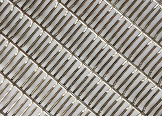Fio de metal tecido 304ss de alta elasticidade Mesh Decorative Partitionl Screen