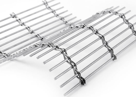 Metal enfrentado tecido 120m x 6m Mesh Interior Decorations arquitetónico de aço inoxidável