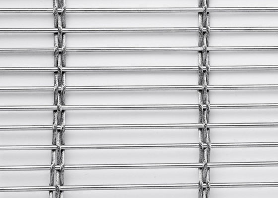 Metal enfrentado tecido 120m x 6m Mesh Interior Decorations arquitetónico de aço inoxidável