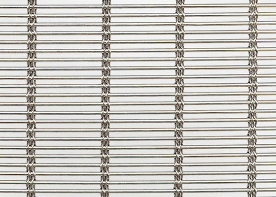 Metal arquitetónico tecido Mesh Curtain do revestimento 3.5mm de MetalFabric