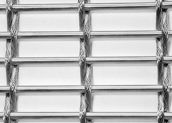 Fio tecido decorativo Mesh Crimped Architectural do divisor cego do metal da elegância