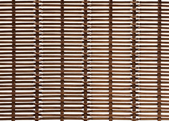 fio tecido decorativo de aço inoxidável Mesh For Screen Wall Cladding de 4mm Pvd