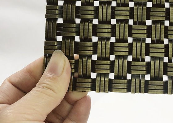 O metal arquitetónico de aço inoxidável de bronze antigo engrena 1.8mm para o revestimento da fachada