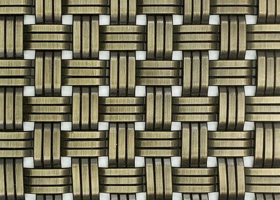 O metal arquitetónico de aço inoxidável de bronze antigo engrena 1.8mm para o revestimento da fachada