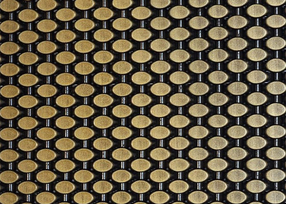 Fachada de aço inoxidável arquitetónica rígida de Mesh Decorative Panels For Building do fio