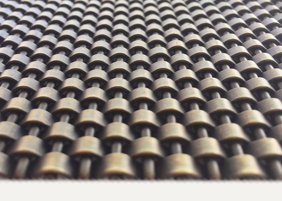 metal arquitetónico Mesh Stainless Steel Bronze Color de 4mm para a tela dos tetos