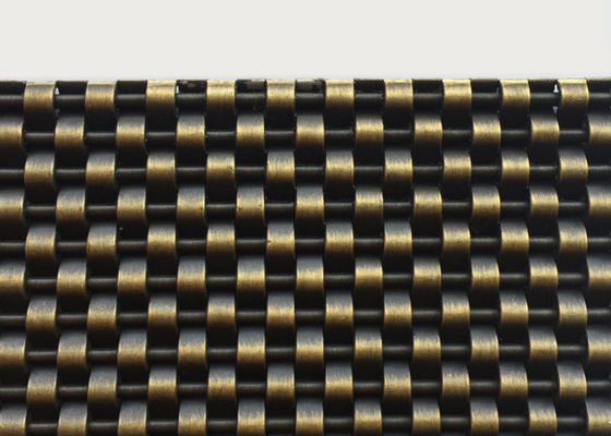 metal arquitetónico Mesh Stainless Steel Bronze Color de 4mm para a tela dos tetos