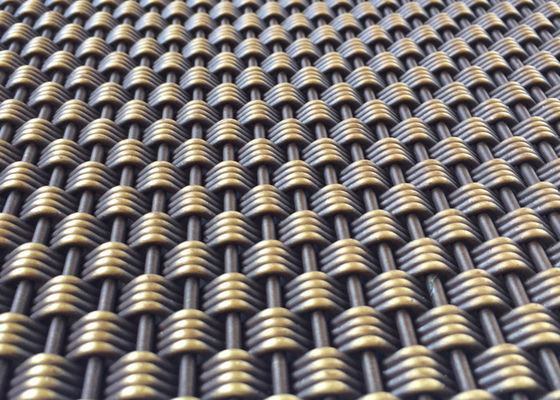Elevador arquitetónico de Mesh Antique Brass Decorative For do metal dos Ss 304