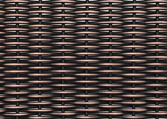 Cobertas de parede tecidas arquitetónicas de Mesh Copper Ss Decorative For do metal da antiguidade 6mm