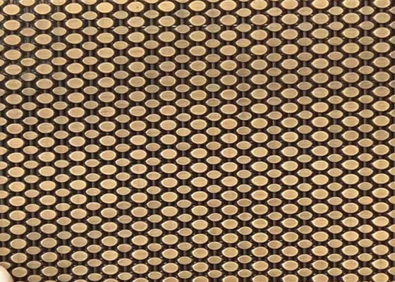 SS304 fio tecido arquitetónico Mesh Antique Brass Decorative Nets para o revestimento