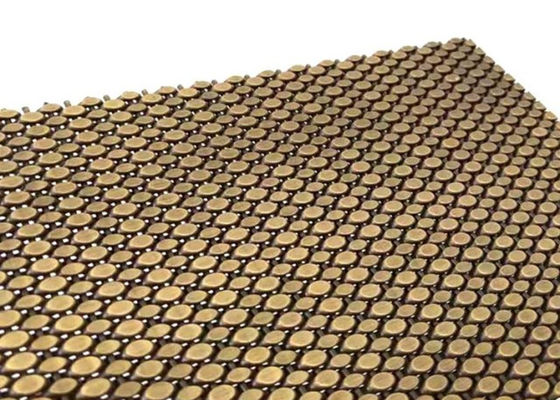SS304 fio tecido arquitetónico Mesh Antique Brass Decorative Nets para o revestimento