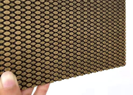 SS304 fio tecido arquitetónico Mesh Antique Brass Decorative Nets para o revestimento