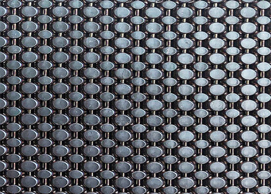 Revestimento arquitetónico de aço inoxidável de Mesh Woven Wire For Facade do chapeamento preto da cor