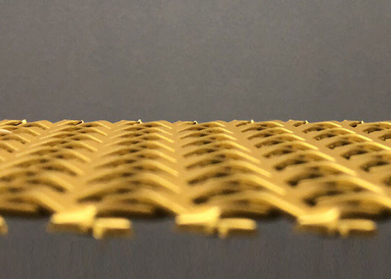 Fio arquitetónico Mesh Gold Color Panels do balcão de aço inoxidável de 3mm