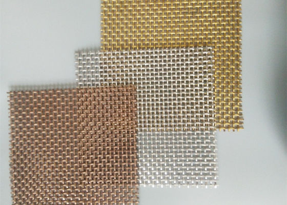 O metal tecido almofada 3.2mm Mesh For Cabinet Doors frisado de aço inoxidável