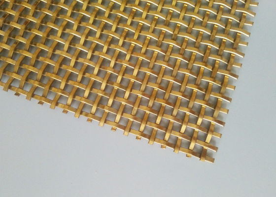 O metal tecido almofada 3.2mm Mesh For Cabinet Doors frisado de aço inoxidável