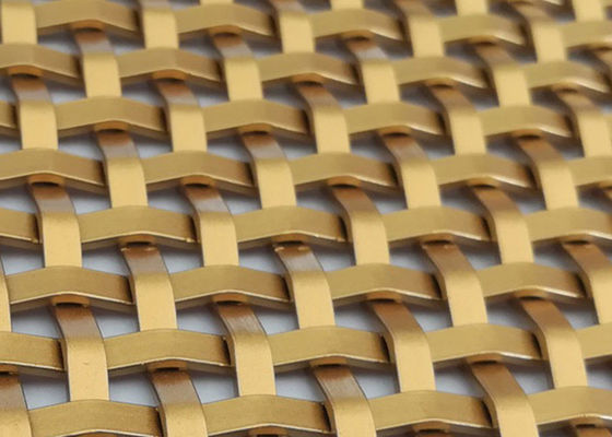 Fio tecido 2.5mm decorativo de aço inoxidável Mesh Panels For Cabinet