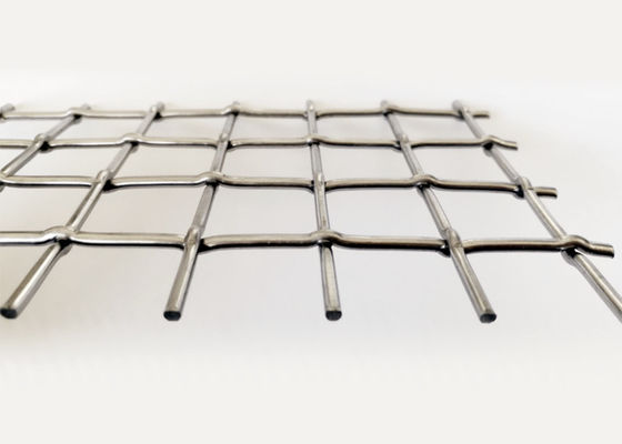 Decoração tecida 321 Mesh For Gate And Windows frisado de aço inoxidável