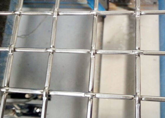 Decoração tecida 321 Mesh For Gate And Windows frisado de aço inoxidável