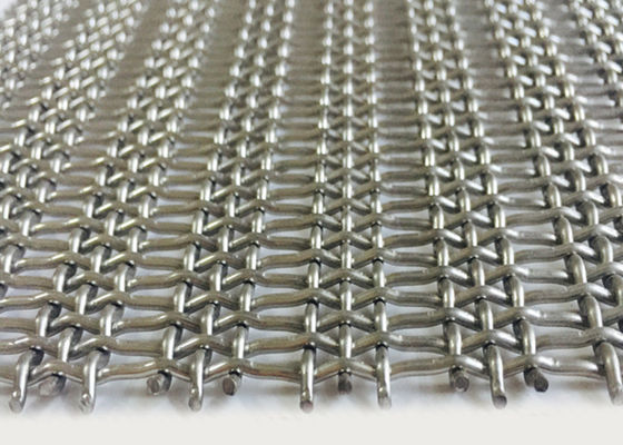 Fio frisado de aço tecido interior Mesh Decoration Building Facade do metal dos Ss 316
