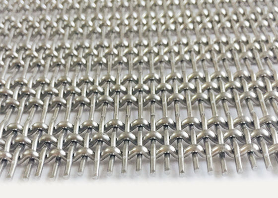 Fio frisado de aço tecido interior Mesh Decoration Building Facade do metal dos Ss 316