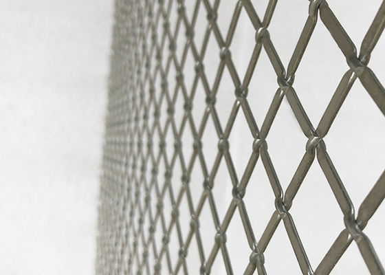 Portas frisadas tecidas de Mesh Metal Screen For Cabinet do fio dos Ss cor natural