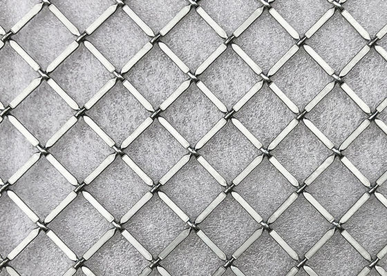 Portas frisadas tecidas de Mesh Metal Screen For Cabinet do fio dos Ss cor natural