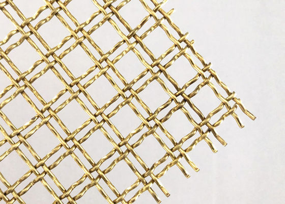 Fio dobro de bronze Mesh For Decorative Fence do friso do fechamento da resistência térmica